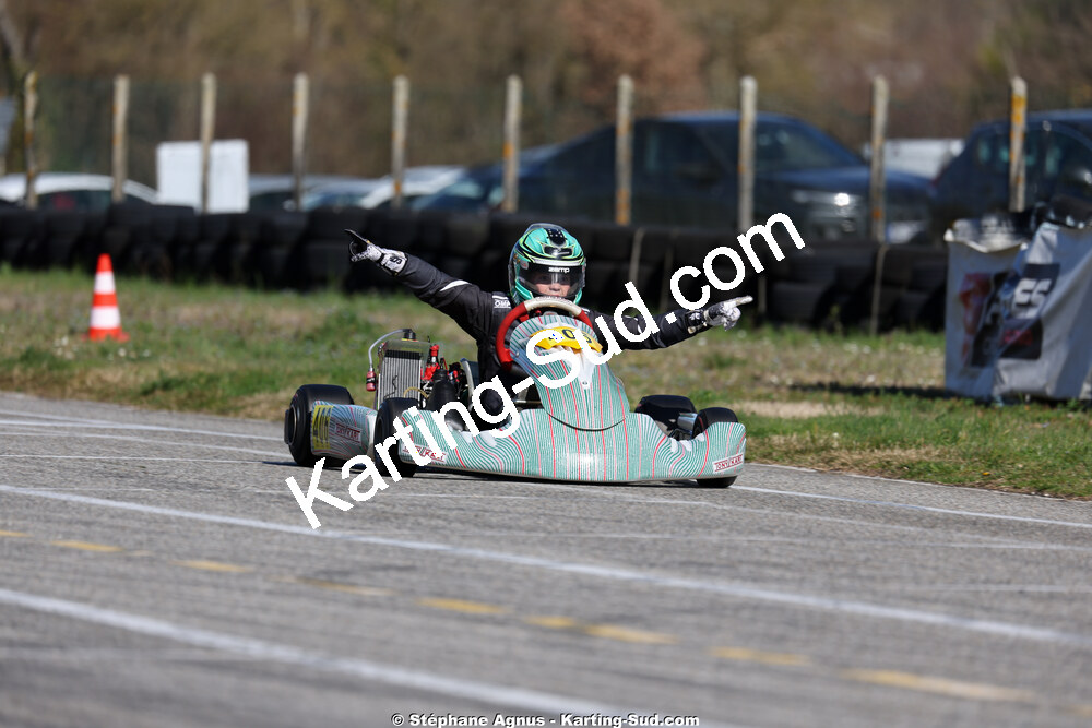 Liam BERDINEL — 28/02 & 01/03/2026 : 1ère manche du Championnat du Sud 2026 à Aigues-Vives (photos Stéphane Agnus) 2026 — karting