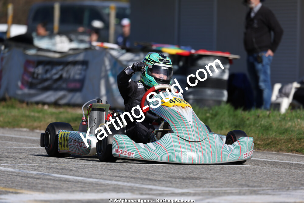 Liam BERDINEL — 28/02 & 01/03/2026 : 1ère manche du Championnat du Sud 2026 à Aigues-Vives (photos Stéphane Agnus) 2026 — karting