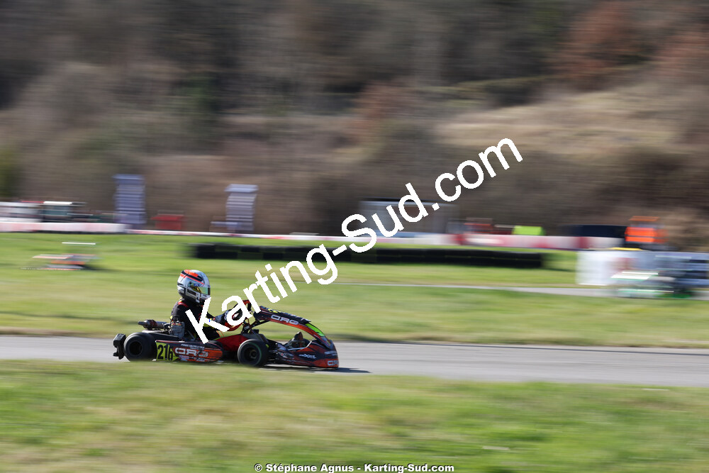 Vincent CASTROVILLARI — 28/02 & 01/03/2026 : 1ère manche du Championnat du Sud 2026 à Aigues-Vives (photos Stéphane Agnus) 2026 — karting