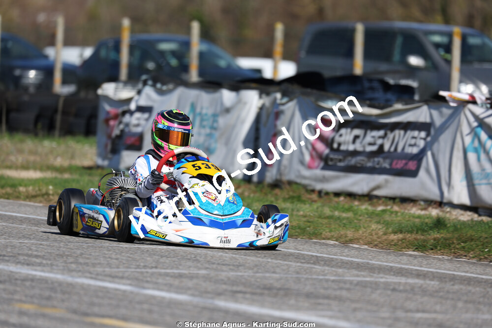 Nathan TAPIA — 28/02 & 01/03/2026 : 1ère manche du Championnat du Sud 2026 à Aigues-Vives (photos Stéphane Agnus) 2026 — karting