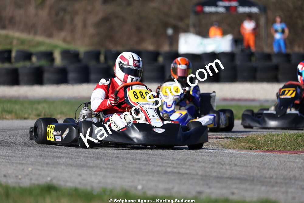 Nicolas GENIN — 28/02 & 01/03/2026 : 1ère manche du Championnat du Sud 2026 à Aigues-Vives (photos Stéphane Agnus) 2026 — karting