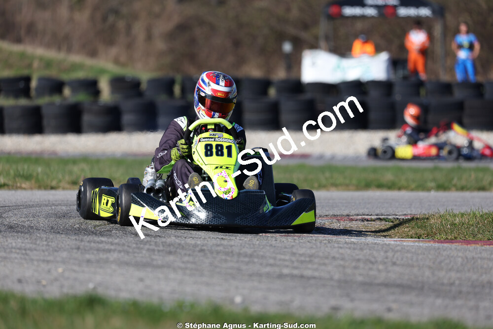 Gwenael ROSSIGNOL — 28/02 & 01/03/2026 : 1ère manche du Championnat du Sud 2026 à Aigues-Vives (photos Stéphane Agnus) 2026 — karting