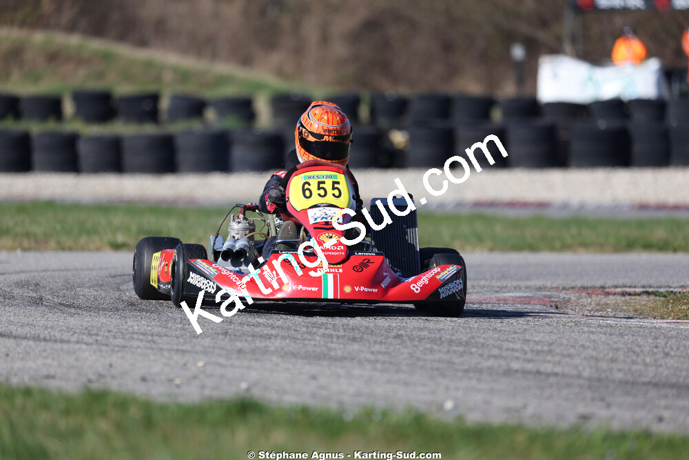 Matheo COURBIERES — 28/02 & 01/03/2026 : 1ère manche du Championnat du Sud 2026 à Aigues-Vives (photos Stéphane Agnus) 2026 — karting