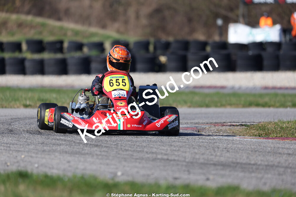 Matheo COURBIERES — 28/02 & 01/03/2026 : 1ère manche du Championnat du Sud 2026 à Aigues-Vives (photos Stéphane Agnus) 2026 — karting
