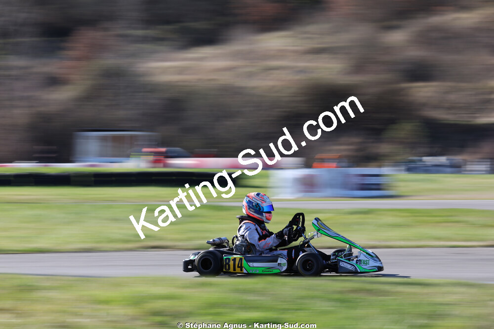 Garry FORTIER — 28/02 & 01/03/2026 : 1ère manche du Championnat du Sud 2026 à Aigues-Vives (photos Stéphane Agnus) 2026 — karting