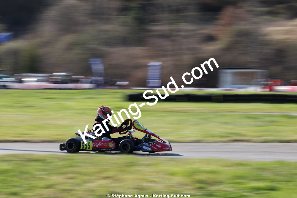 Matheo COURBIERES — 28/02 & 01/03/2026 : 1ère manche du Championnat du Sud 2026 à Aigues-Vives (photos Stéphane Agnus) 2026 — karting