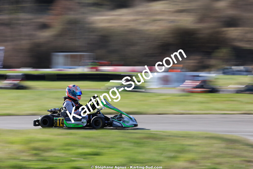 Garry FORTIER — 28/02 & 01/03/2026 : 1ère manche du Championnat du Sud 2026 à Aigues-Vives (photos Stéphane Agnus) 2026 — karting