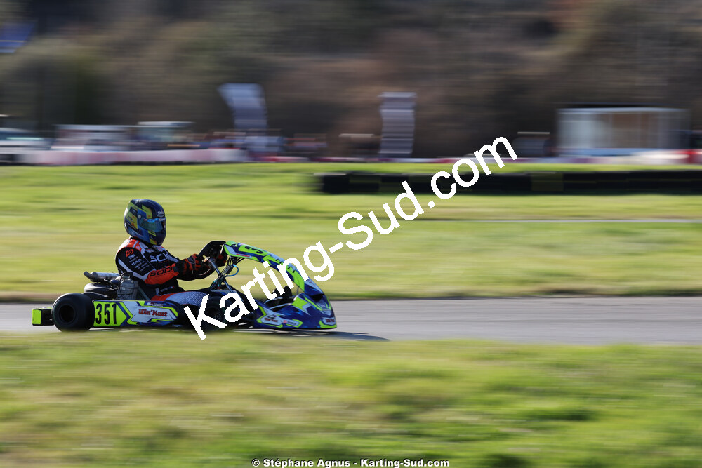 Sébastien ANDRES — 28/02 & 01/03/2026 : 1ère manche du Championnat du Sud 2026 à Aigues-Vives (photos Stéphane Agnus) 2026 — karting