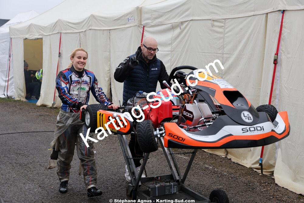 Laura BOURGUET — 28/02 & 01/03/2026 : 1ère manche du Championnat du Sud 2026 à Aigues-Vives (photos Stéphane Agnus) 2026 — karting