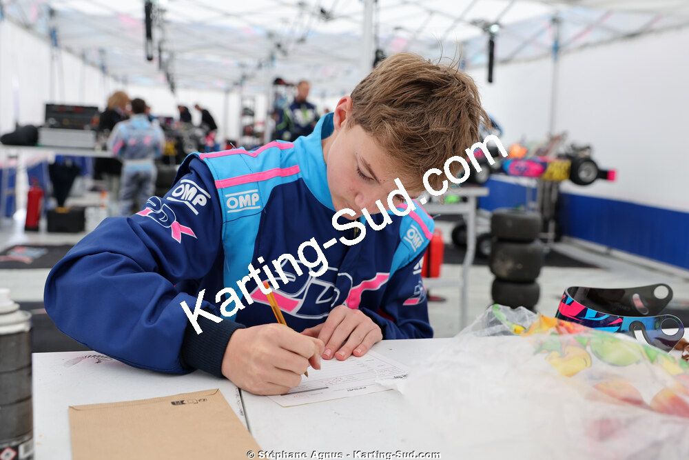 Gabriel GERDIL — 28/02 & 01/03/2026 : 1ère manche du Championnat du Sud 2026 à Aigues-Vives (photos Stéphane Agnus) 2026 — karting