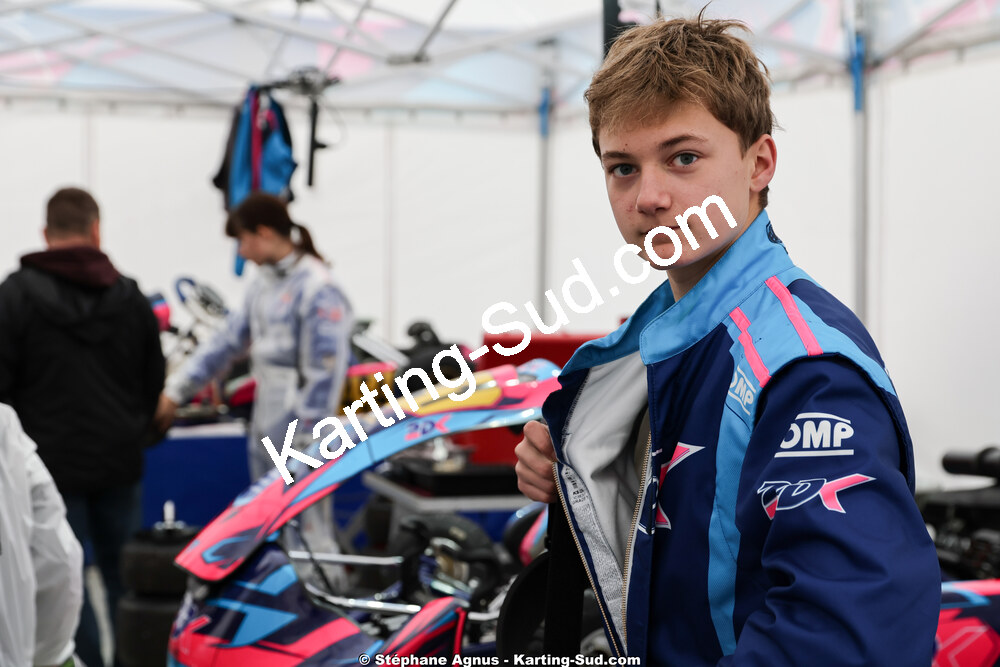 Gabriel GERDIL — 28/02 & 01/03/2026 : 1ère manche du Championnat du Sud 2026 à Aigues-Vives (photos Stéphane Agnus) 2026 — karting