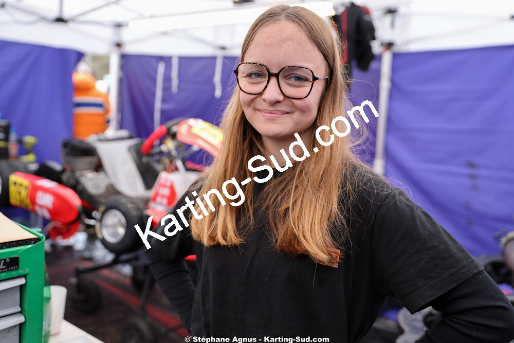 Louise Marie DUPUY — 28/02 & 01/03/2026 : 1ère manche du Championnat du Sud 2026 à Aigues-Vives (photos Stéphane Agnus) 2026 — karting