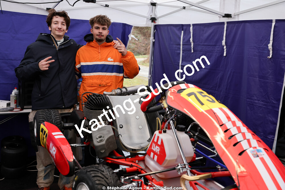 Camille DELFAU, Jean-Rémy DUPUY — 28/02 & 01/03/2026 : 1ère manche du Championnat du Sud 2026 à Aigues-Vives (photos Stéphane Agnus) 2026 — karting