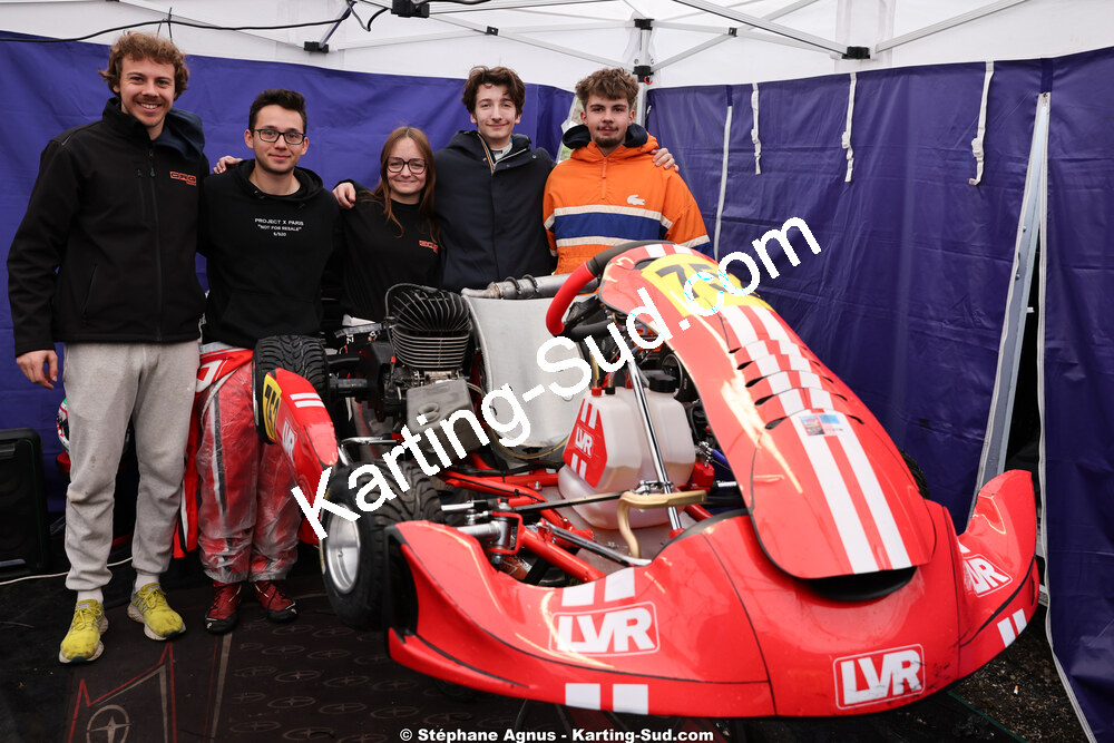 Anthony BRACALE, Camille DELFAU, Jean-Rémy DUPUY et 1 autre — 28/02 & 01/03/2026 : 1ère manche du Championnat du Sud 2026 à Aigues-Vives (photos Stéphane Agnus) 2026 — karting