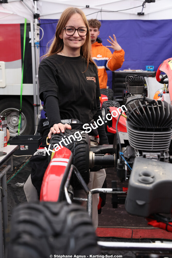 Louise Marie DUPUY — 28/02 & 01/03/2026 : 1ère manche du Championnat du Sud 2026 à Aigues-Vives (photos Stéphane Agnus) 2026 — karting