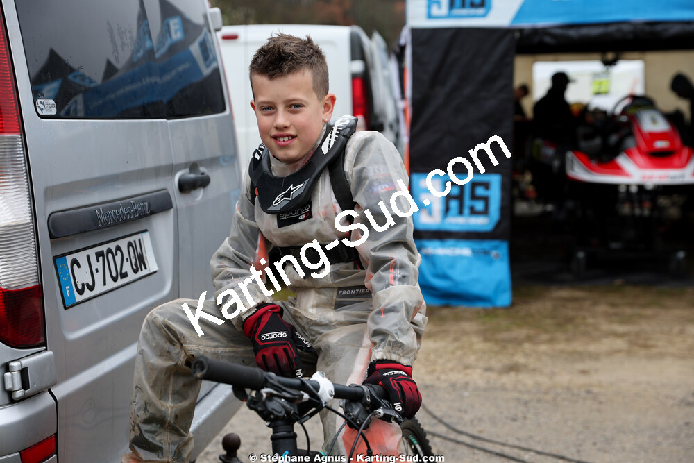 Owen FRONTIER — 28/02 & 01/03/2026 : 1ère manche du Championnat du Sud 2026 à Aigues-Vives (photos Stéphane Agnus) 2026 — karting
