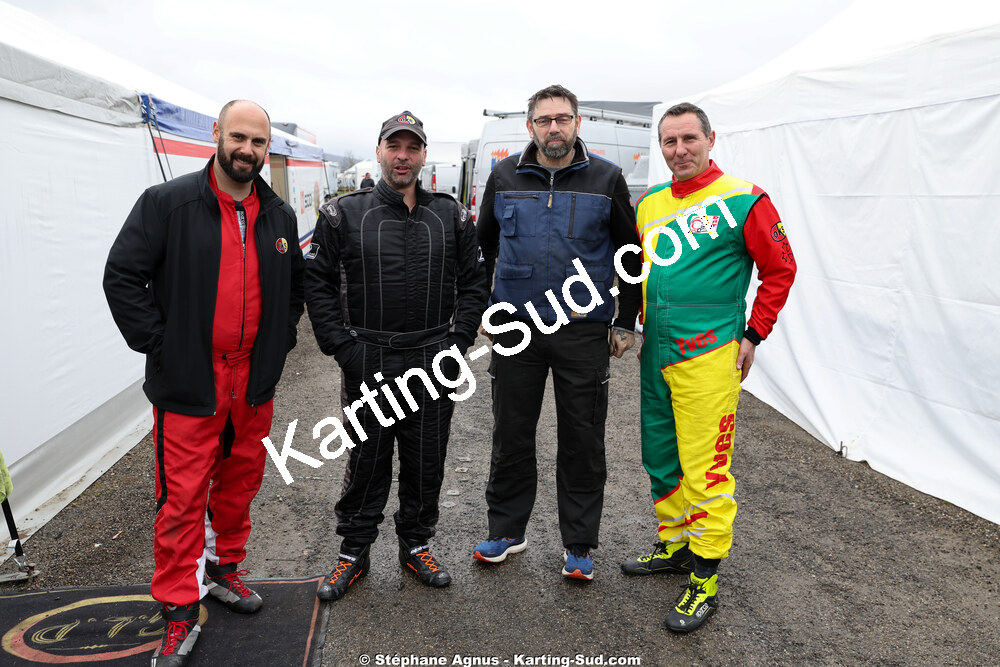Cédric MARGUERITIN, Patrick MONTANDRAUD — 28/02 & 01/03/2026 : 1ère manche du Championnat du Sud 2026 à Aigues-Vives (photos Stéphane Agnus) 2026 — karting