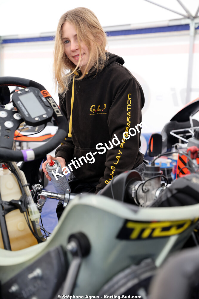 Cléa BOURACHOT — 28/02 & 01/03/2026 : 1ère manche du Championnat du Sud 2026 à Aigues-Vives (photos Stéphane Agnus) 2026 — karting