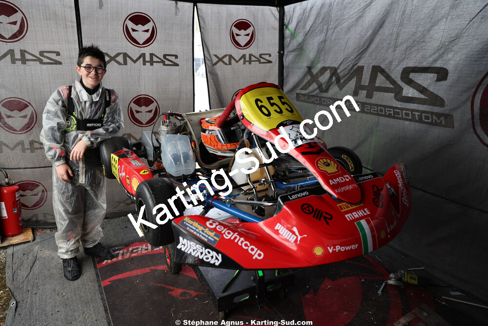 Matheo COURBIERES — 28/02 & 01/03/2026 : 1ère manche du Championnat du Sud 2026 à Aigues-Vives (photos Stéphane Agnus) 2026 — karting