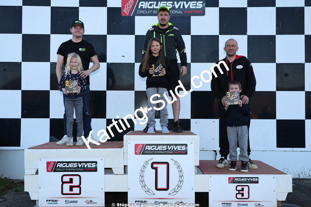 Guillaume RIGAL, Mathieu FOURNIL, Thomas SUZANNE — 28/02 & 01/03/2026 : 1ère manche du Championnat du Sud 2026 à Aigues-Vives (photos Stéphane Agnus) 2026 — karting
