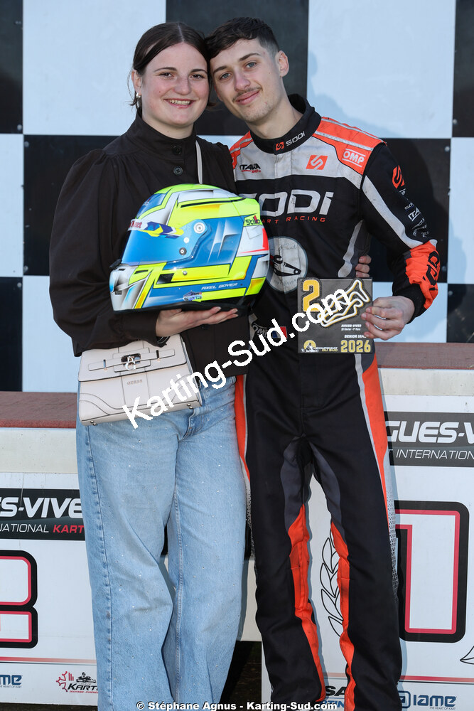 Axel BOYER — 28/02 & 01/03/2026 : 1ère manche du Championnat du Sud 2026 à Aigues-Vives (photos Stéphane Agnus) 2026 — karting