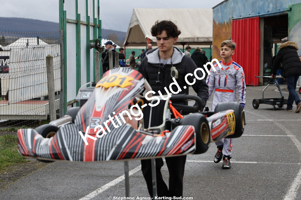 Arthur BENOIT — 28/02 & 01/03/2026 : 1ère manche du Championnat du Sud 2026 à Aigues-Vives (photos Stéphane Agnus) 2026 — karting
