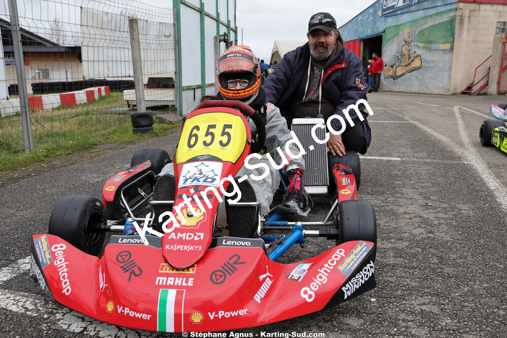 Cyril COURBIERES — 28/02 & 01/03/2026 : 1ère manche du Championnat du Sud 2026 à Aigues-Vives (photos Stéphane Agnus) 2026 — karting