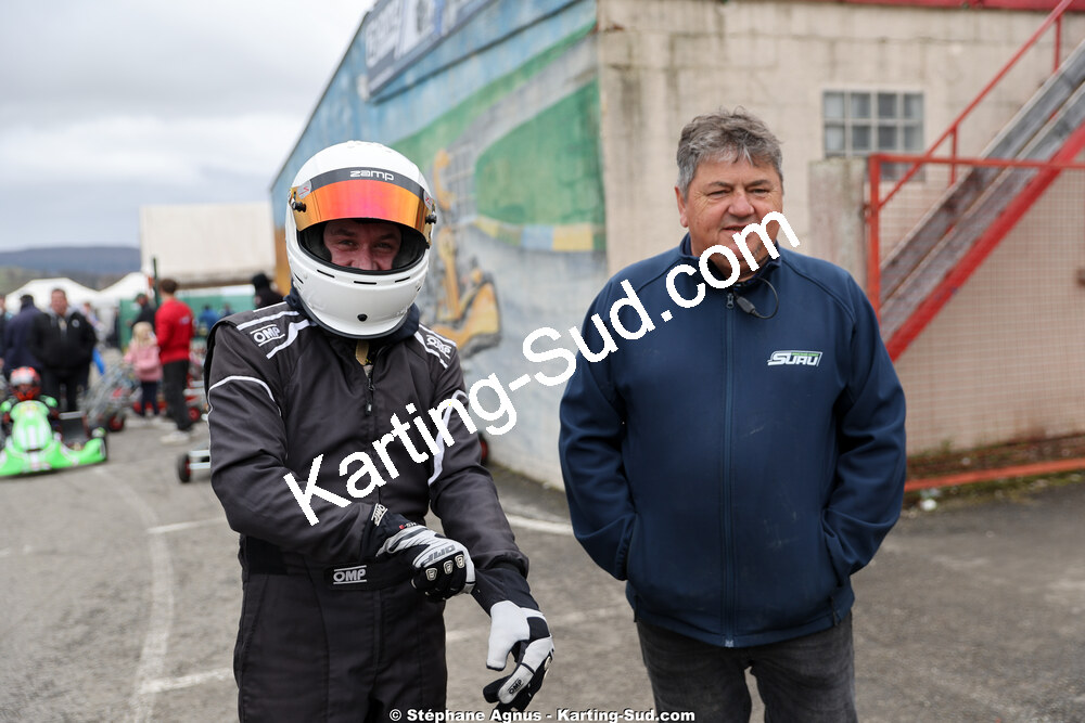 Guillaume POUS, Patrick SUAU — 28/02 & 01/03/2026 : 1ère manche du Championnat du Sud 2026 à Aigues-Vives (photos Stéphane Agnus) 2026 — karting
