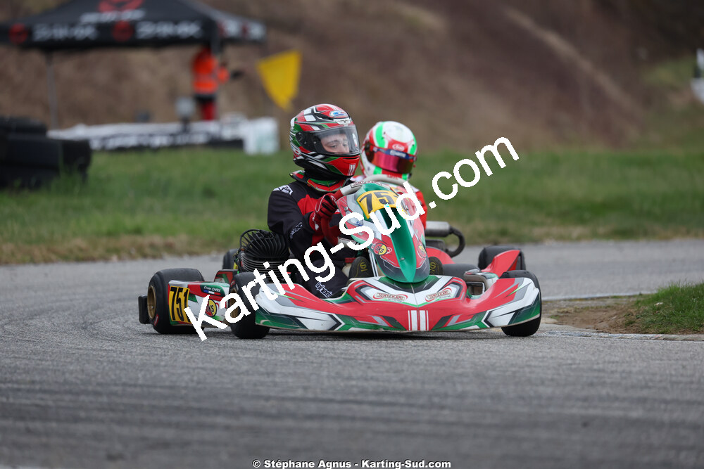 Ethan CHAIX — 28/02 & 01/03/2026 : 1ère manche du Championnat du Sud 2026 à Aigues-Vives (photos Stéphane Agnus) 2026 — karting