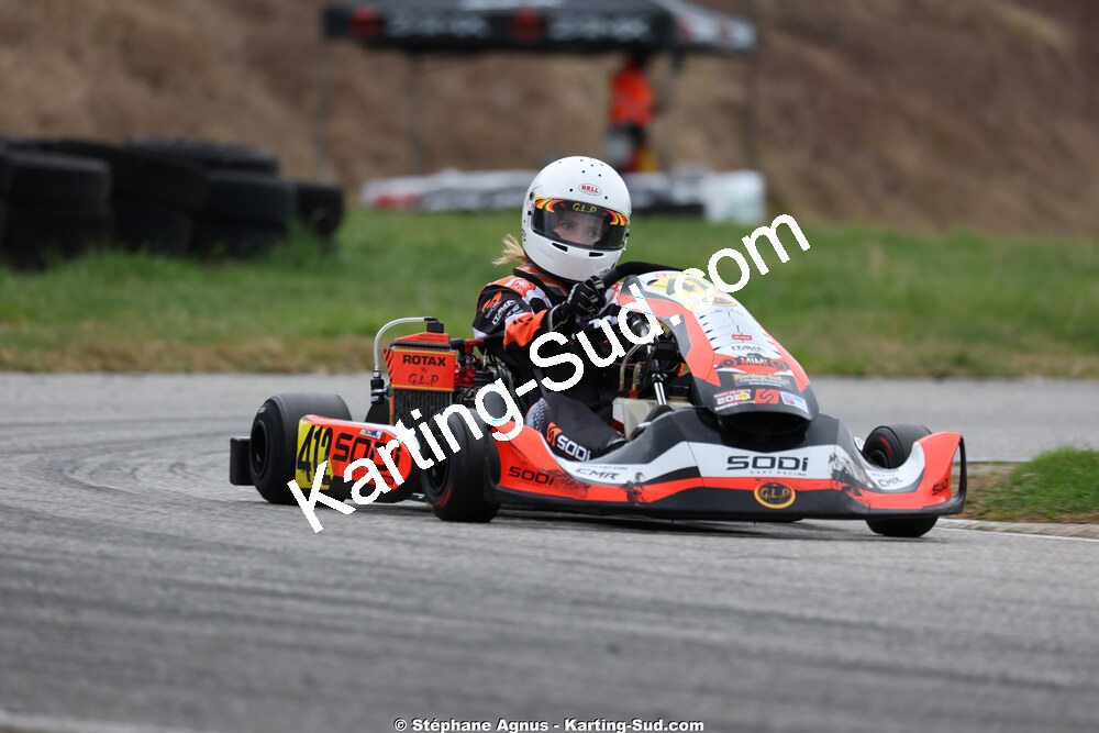 Cléa BOURACHOT — 28/02 & 01/03/2026 : 1ère manche du Championnat du Sud 2026 à Aigues-Vives (photos Stéphane Agnus) 2026 — karting