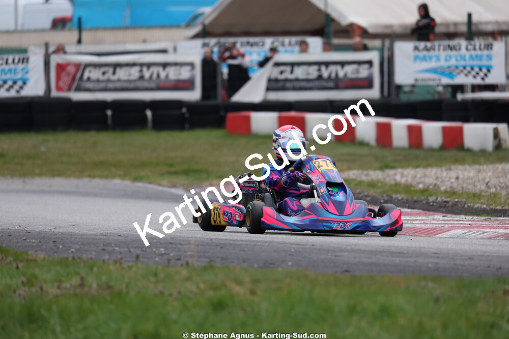 Elisa BIGNERES — 28/02 & 01/03/2026 : 1ère manche du Championnat du Sud 2026 à Aigues-Vives (photos Stéphane Agnus) 2026 — karting