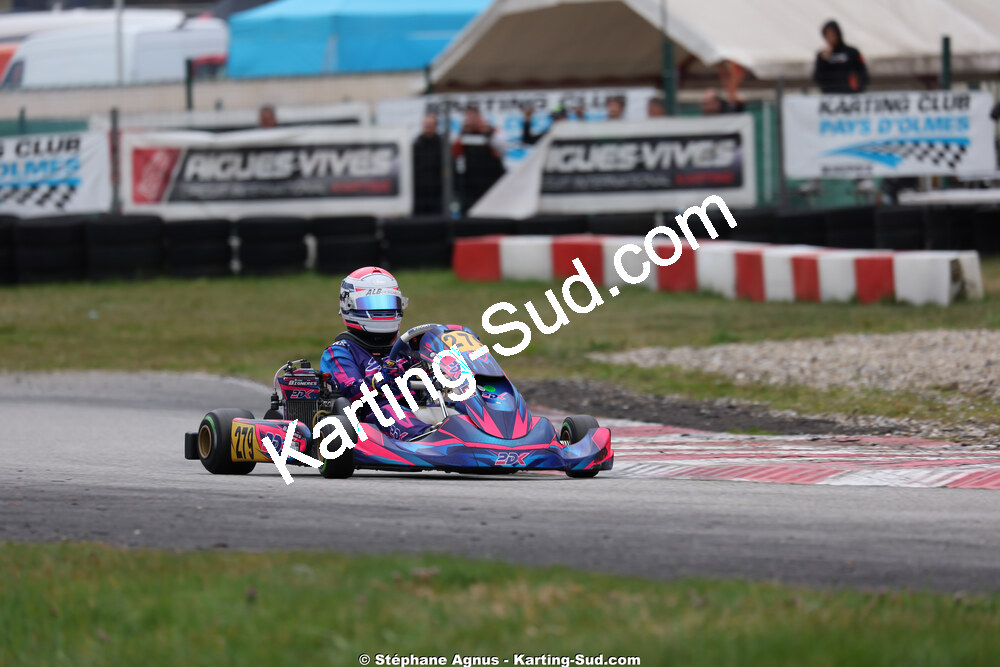 Elisa BIGNERES — 28/02 & 01/03/2026 : 1ère manche du Championnat du Sud 2026 à Aigues-Vives (photos Stéphane Agnus) 2026 — karting