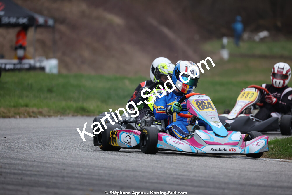 Valentin AGUILLON — 28/02 & 01/03/2026 : 1ère manche du Championnat du Sud 2026 à Aigues-Vives (photos Stéphane Agnus) 2026 — karting