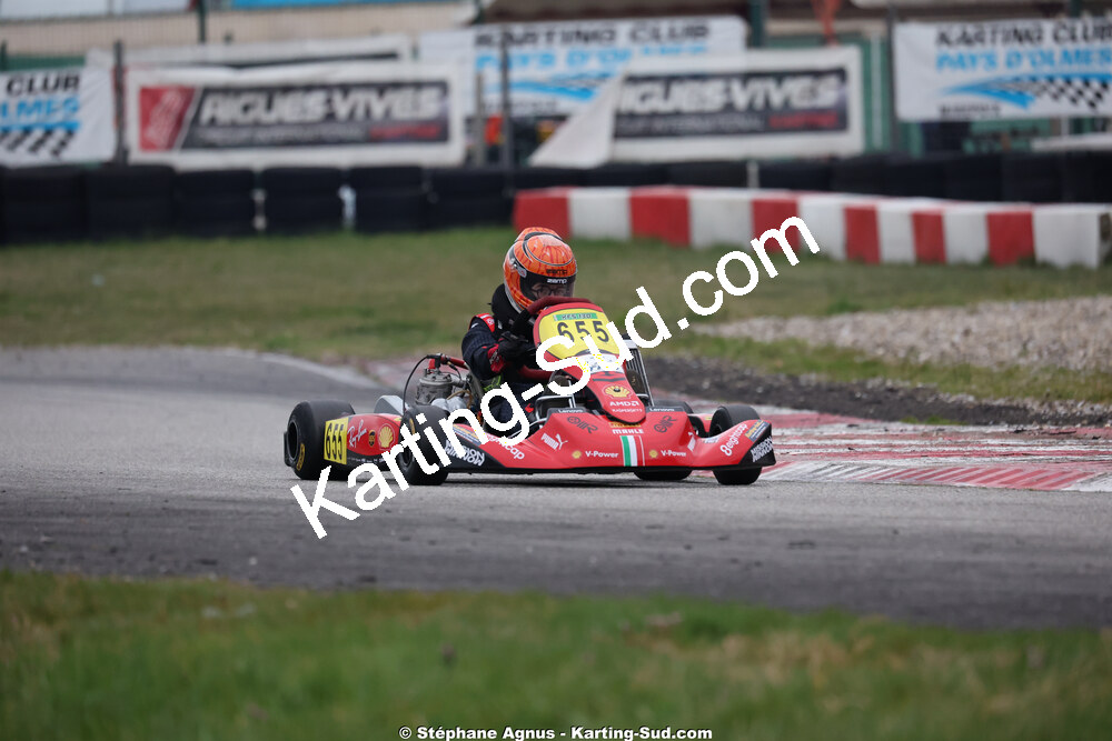 Matheo COURBIERES — 28/02 & 01/03/2026 : 1ère manche du Championnat du Sud 2026 à Aigues-Vives (photos Stéphane Agnus) 2026 — karting