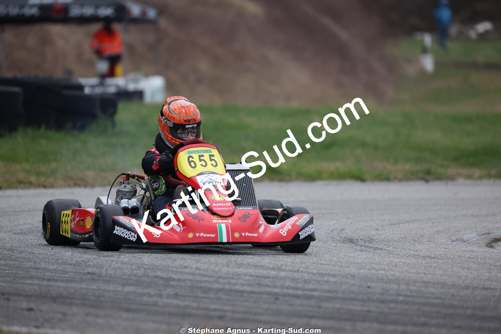 Matheo COURBIERES — 28/02 & 01/03/2026 : 1ère manche du Championnat du Sud 2026 à Aigues-Vives (photos Stéphane Agnus) 2026 — karting