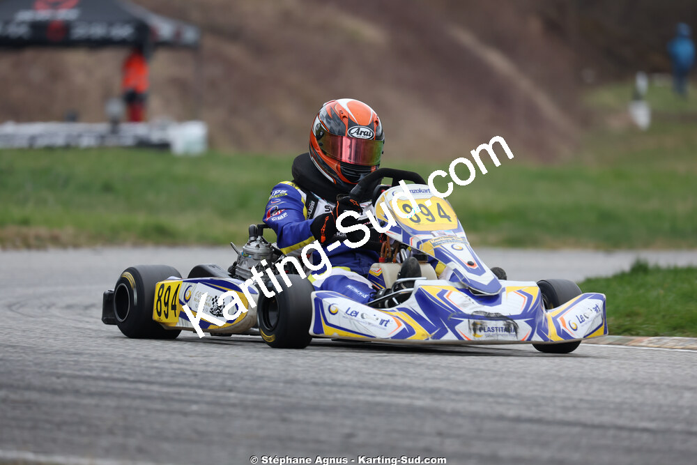 Thomas SUZANNE — 28/02 & 01/03/2026 : 1ère manche du Championnat du Sud 2026 à Aigues-Vives (photos Stéphane Agnus) 2026 — karting