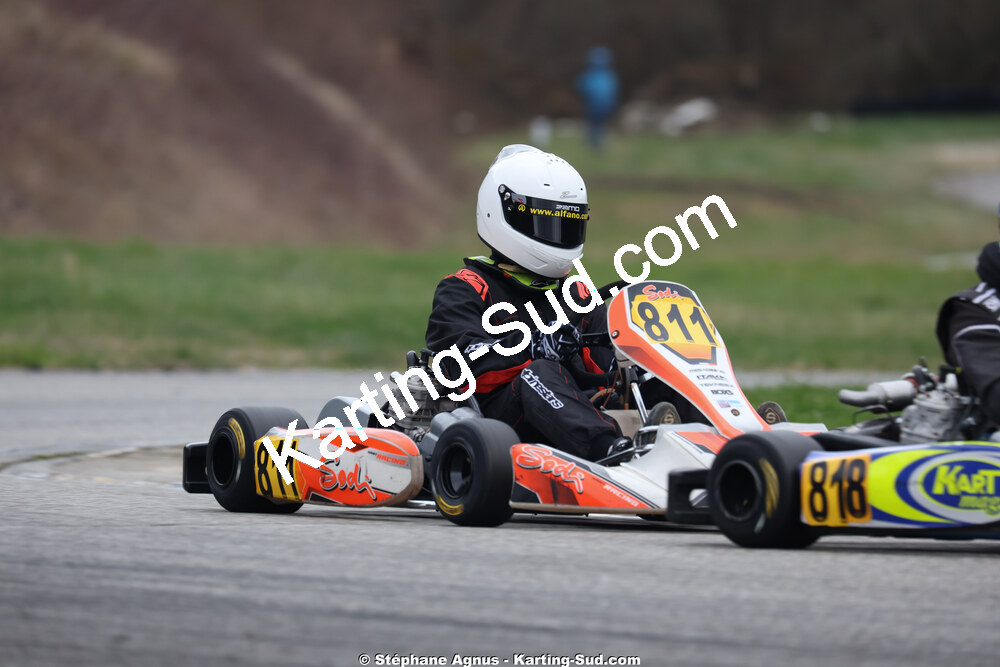 Adrien ABRIC — 28/02 & 01/03/2026 : 1ère manche du Championnat du Sud 2026 à Aigues-Vives (photos Stéphane Agnus) 2026 — karting