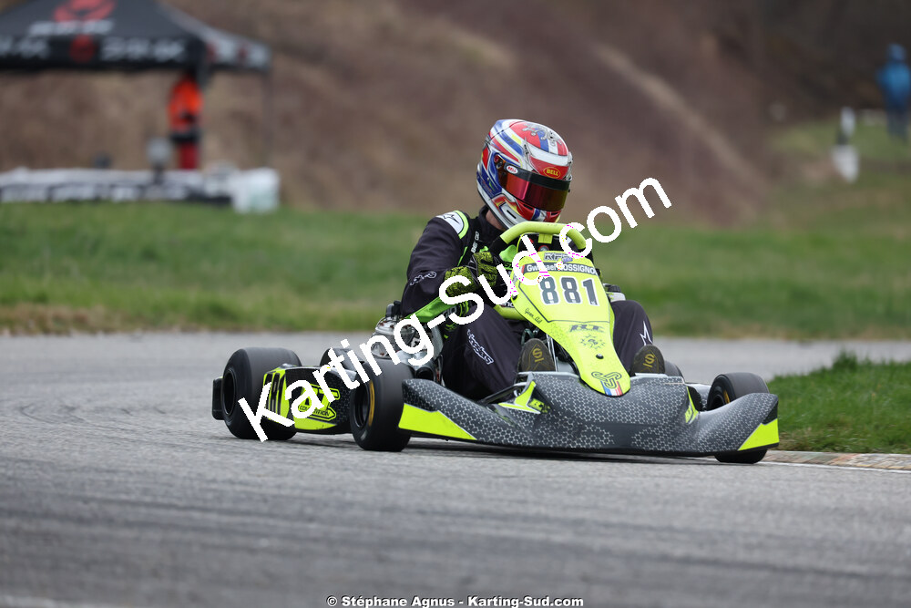 Gwenael ROSSIGNOL — 28/02 & 01/03/2026 : 1ère manche du Championnat du Sud 2026 à Aigues-Vives (photos Stéphane Agnus) 2026 — karting