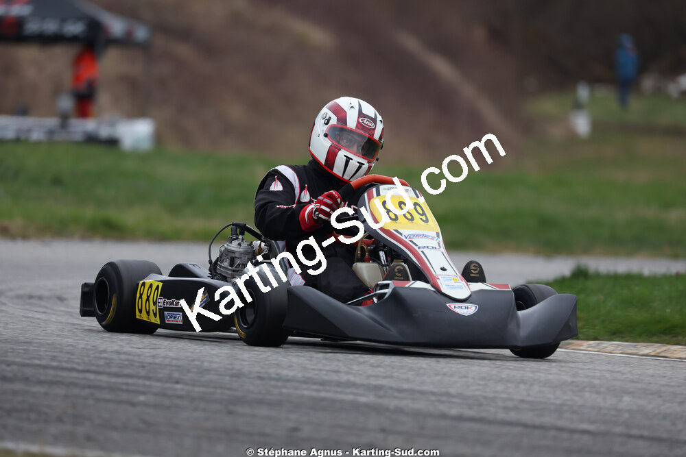 Nicolas GENIN — 28/02 & 01/03/2026 : 1ère manche du Championnat du Sud 2026 à Aigues-Vives (photos Stéphane Agnus) 2026 — karting