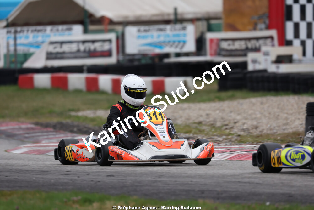 Adrien ABRIC — 28/02 & 01/03/2026 : 1ère manche du Championnat du Sud 2026 à Aigues-Vives (photos Stéphane Agnus) 2026 — karting