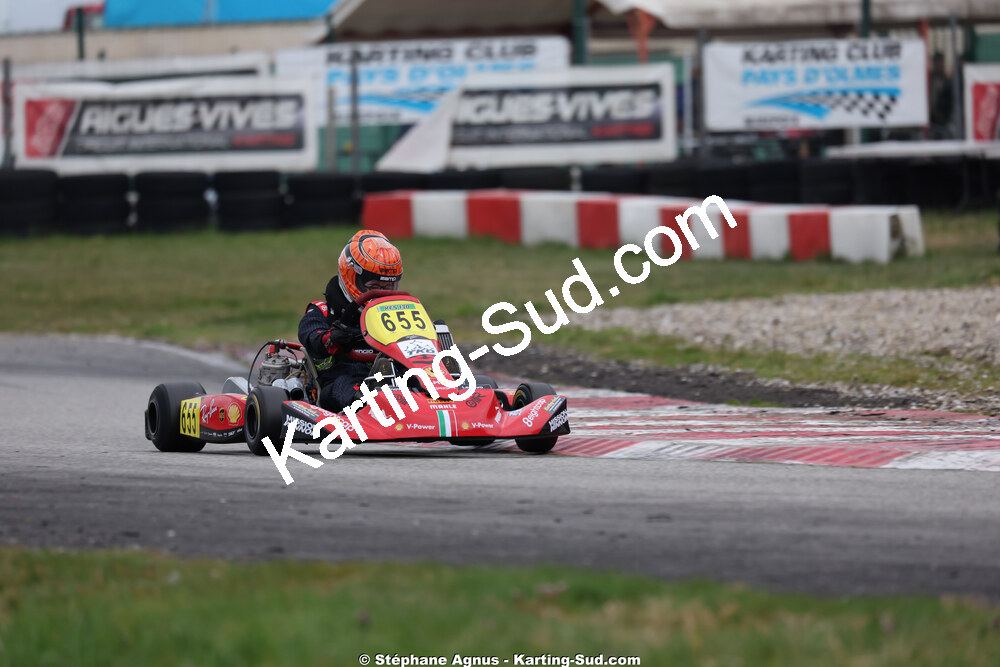 Matheo COURBIERES — 28/02 & 01/03/2026 : 1ère manche du Championnat du Sud 2026 à Aigues-Vives (photos Stéphane Agnus) 2026 — karting