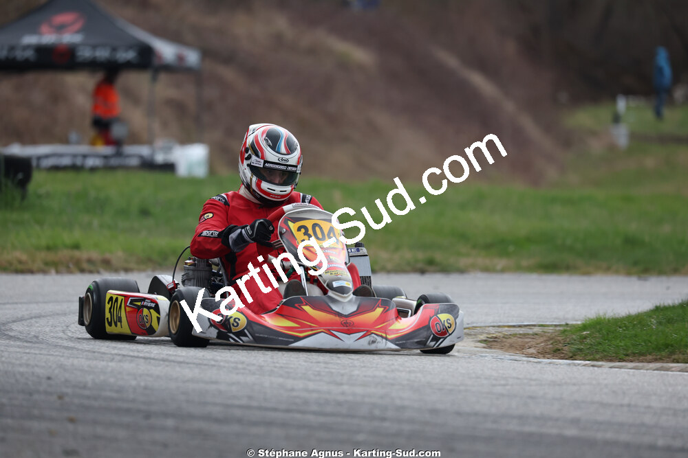 Damien RIVIERE — 28/02 & 01/03/2026 : 1ère manche du Championnat du Sud 2026 à Aigues-Vives (photos Stéphane Agnus) 2026 — karting
