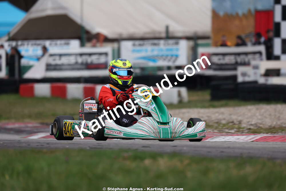 Aurélien MAZOUIN — 28/02 & 01/03/2026 : 1ère manche du Championnat du Sud 2026 à Aigues-Vives (photos Stéphane Agnus) 2026 — karting