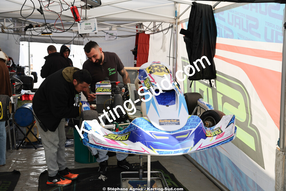 28/02 & 01/03/2026 : 1ère manche du Championnat du Sud 2026 à Aigues-Vives (photos Stéphane Agnus) 2026 — karting