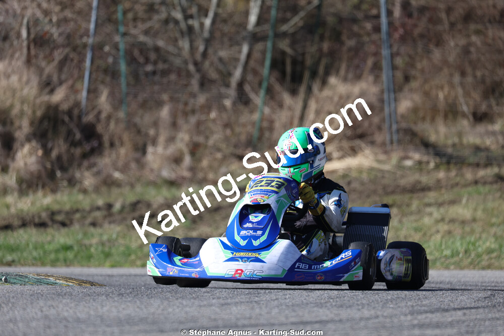 Maxime MOURGUES — 28/02 & 01/03/2026 : 1ère manche du Championnat du Sud 2026 à Aigues-Vives (photos Stéphane Agnus) 2026 — karting