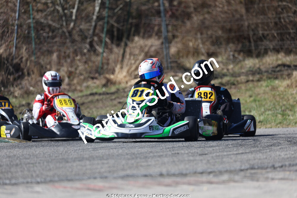 Garry FORTIER — 28/02 & 01/03/2026 : 1ère manche du Championnat du Sud 2026 à Aigues-Vives (photos Stéphane Agnus) 2026 — karting