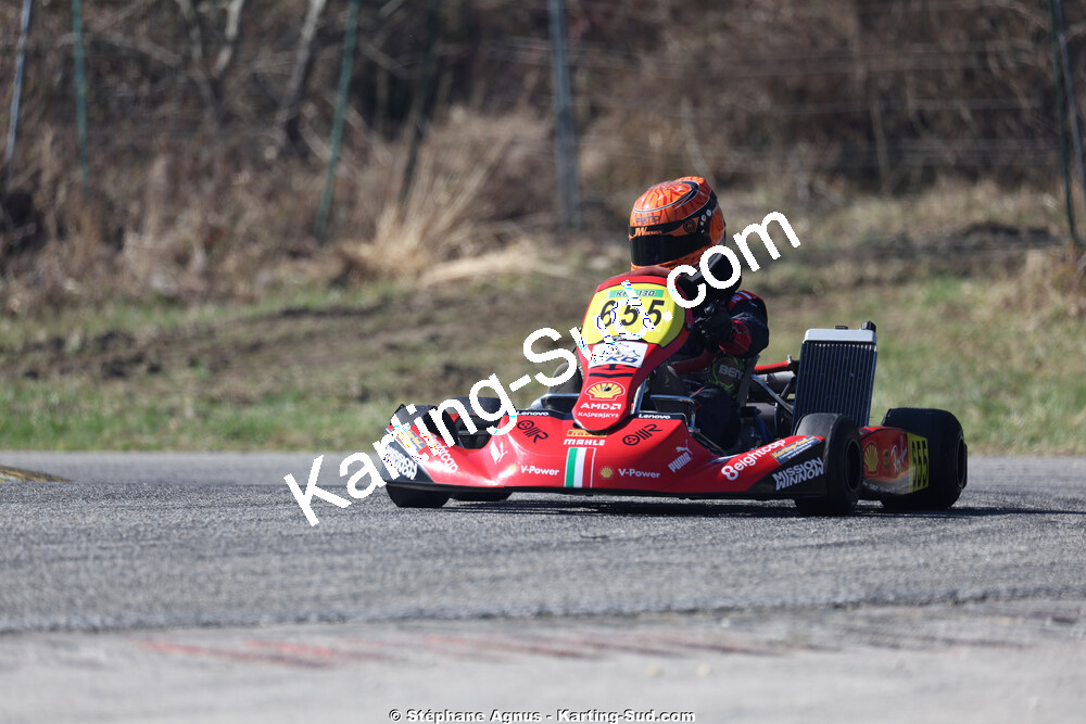 Matheo COURBIERES — 28/02 & 01/03/2026 : 1ère manche du Championnat du Sud 2026 à Aigues-Vives (photos Stéphane Agnus) 2026 — karting