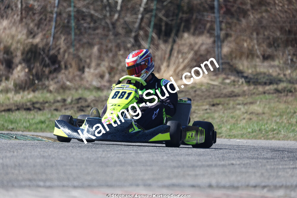 Gwenael ROSSIGNOL — 28/02 & 01/03/2026 : 1ère manche du Championnat du Sud 2026 à Aigues-Vives (photos Stéphane Agnus) 2026 — karting