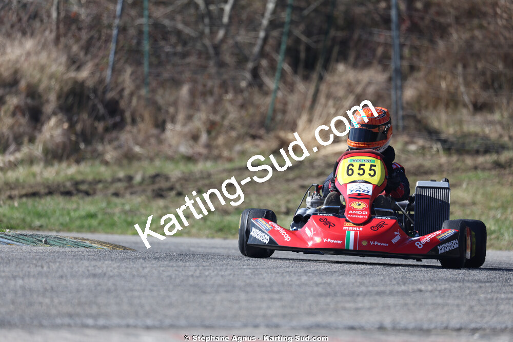Matheo COURBIERES — 28/02 & 01/03/2026 : 1ère manche du Championnat du Sud 2026 à Aigues-Vives (photos Stéphane Agnus) 2026 — karting