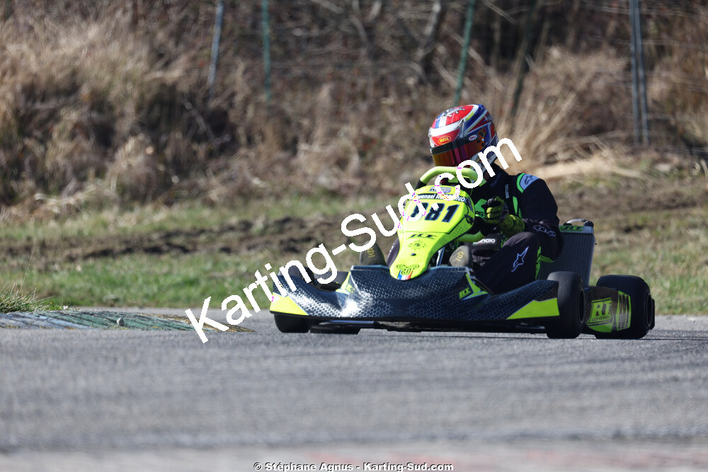 Gwenael ROSSIGNOL — 28/02 & 01/03/2026 : 1ère manche du Championnat du Sud 2026 à Aigues-Vives (photos Stéphane Agnus) 2026 — karting
